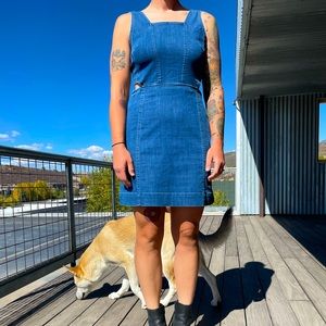 denim madewell dress with pockets!